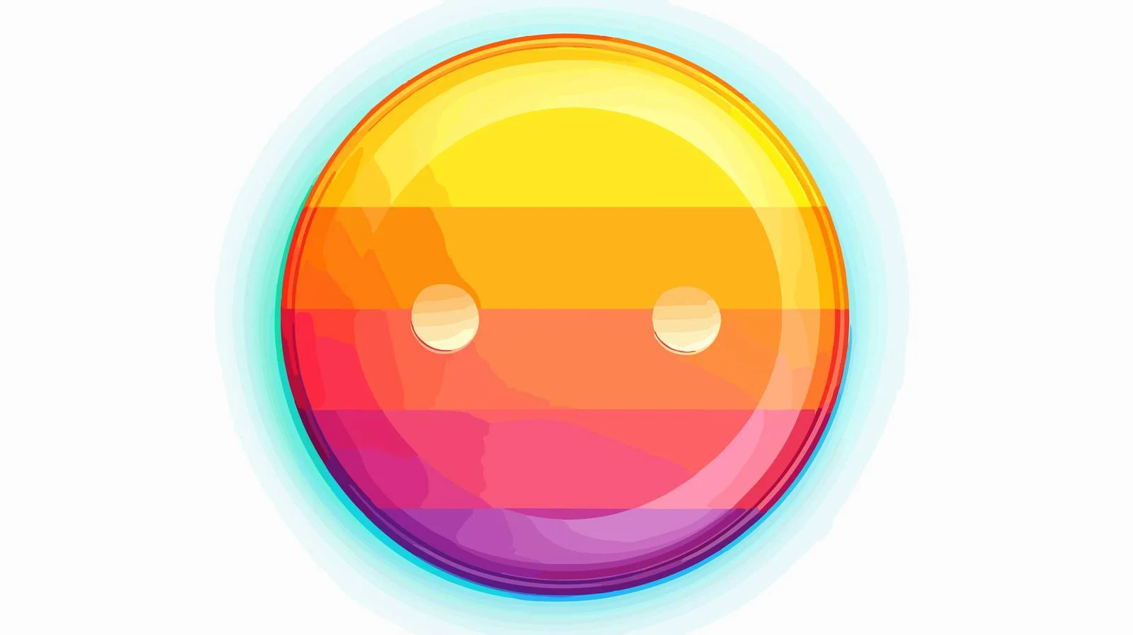Cartoon Old Button Rainbow Gradient Drawing — free download from Dotvec