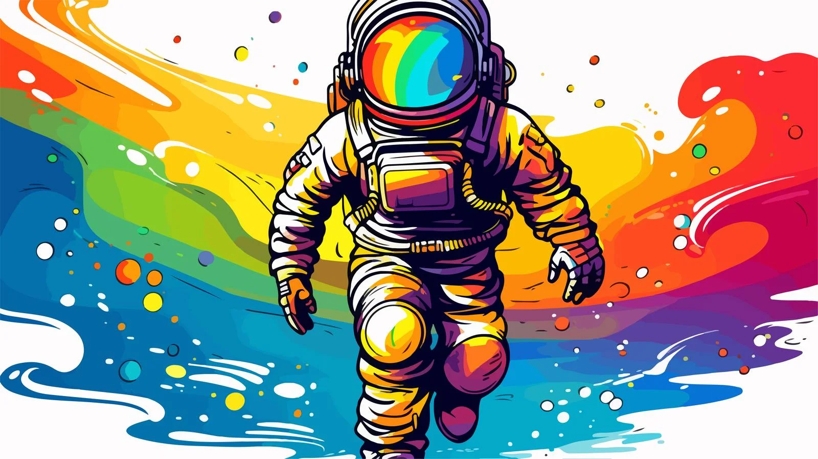 Colorful Surprised Cartoon Line Drawing — free download from Dotvec