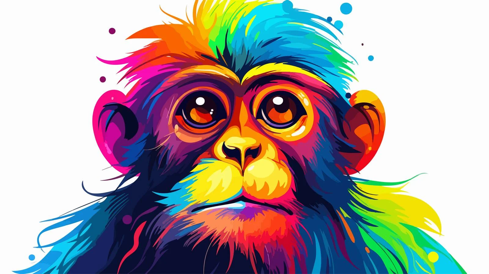 Cartoon Rainbow Gradient Line Drawing — free download from Dotvec