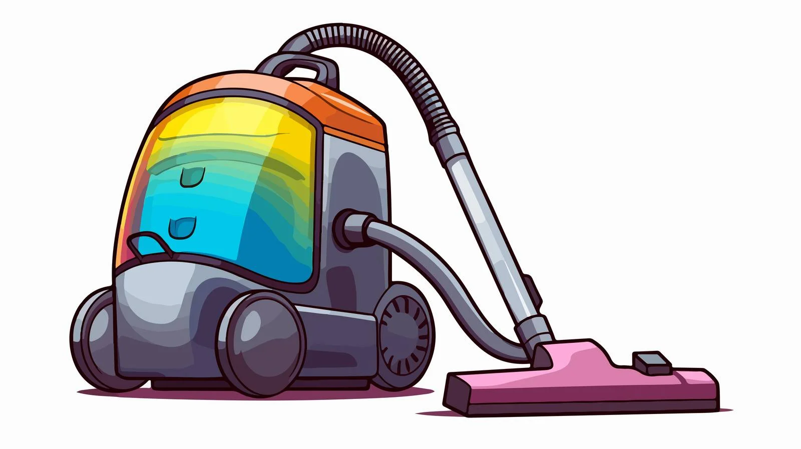 Colorful Vacuum Cleaner Sketch — free download from Dotvec