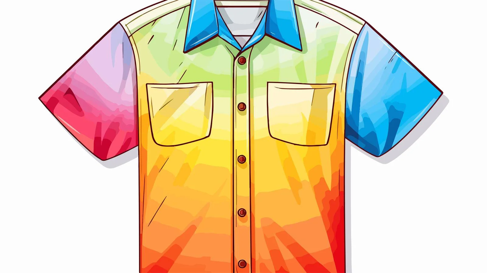 Colorful Work Shirt Sketch — free download from Dotvec