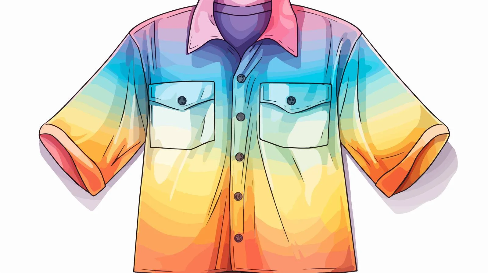 Colorful Cartoon Work Shirt Design — free download from Dotvec