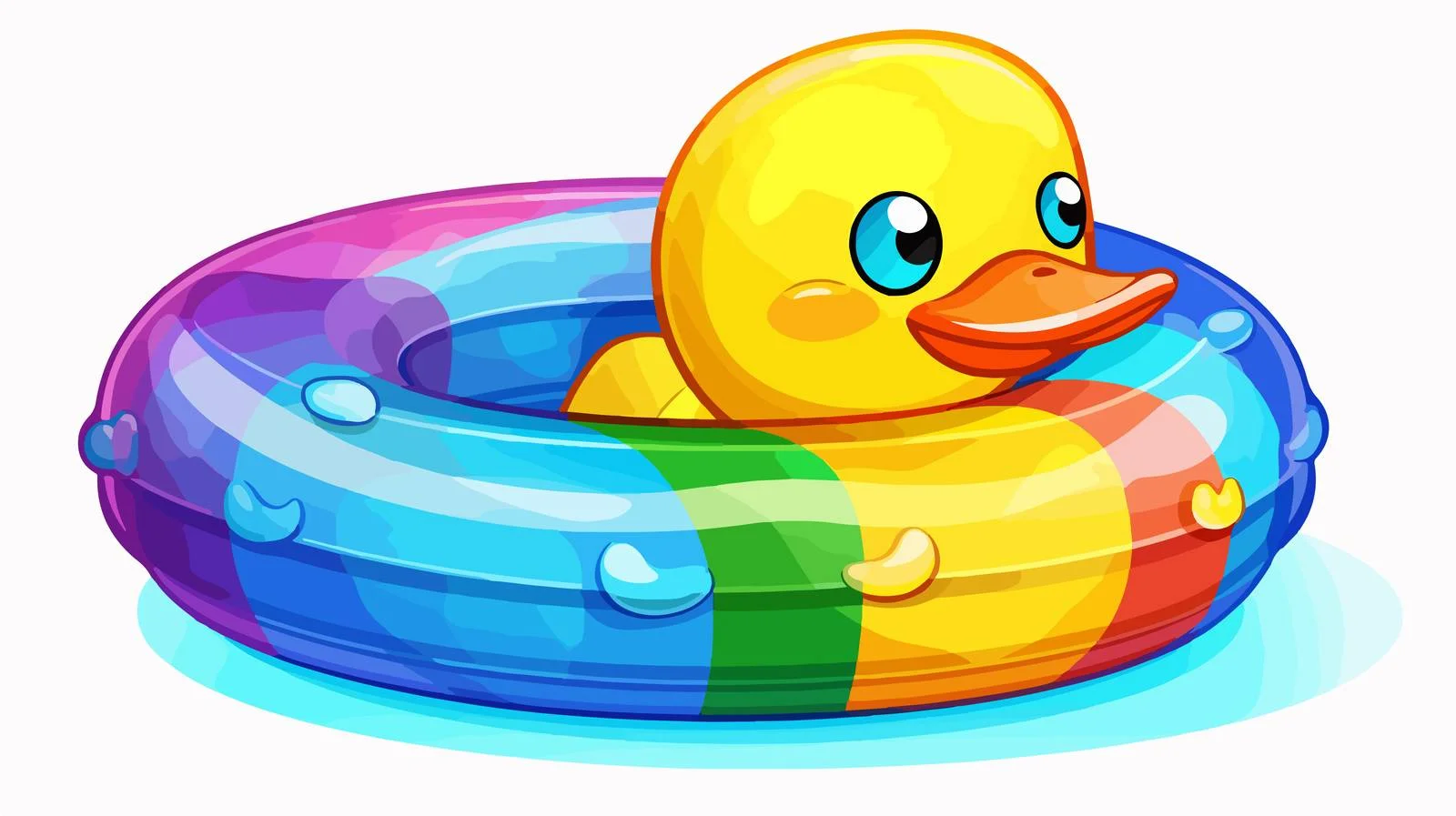 Rainbow Gradient Line Cartoon Yellow — free download from Dotvec