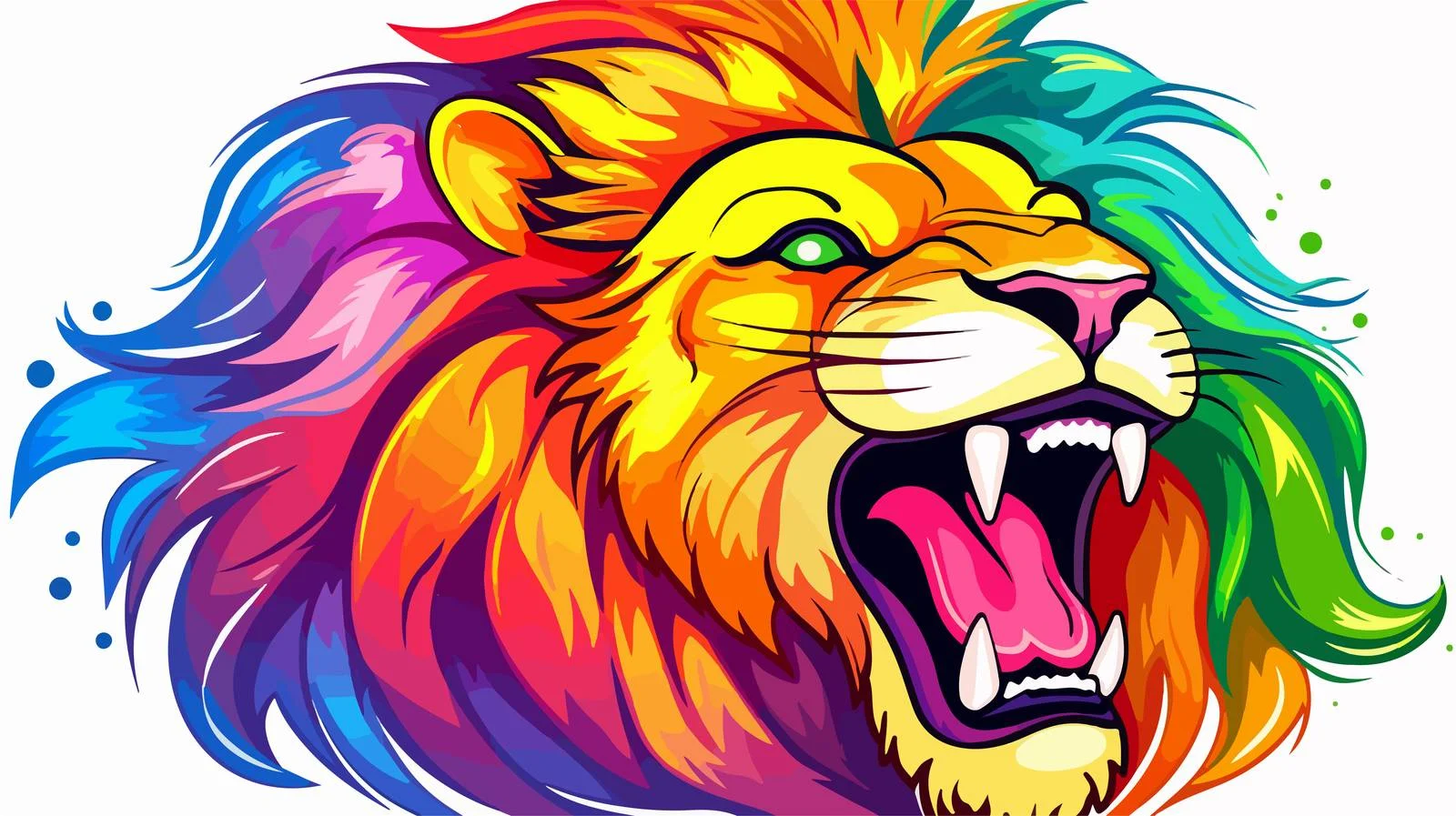 Vibrant Lion Car Line Drawing — free download from Dotvec