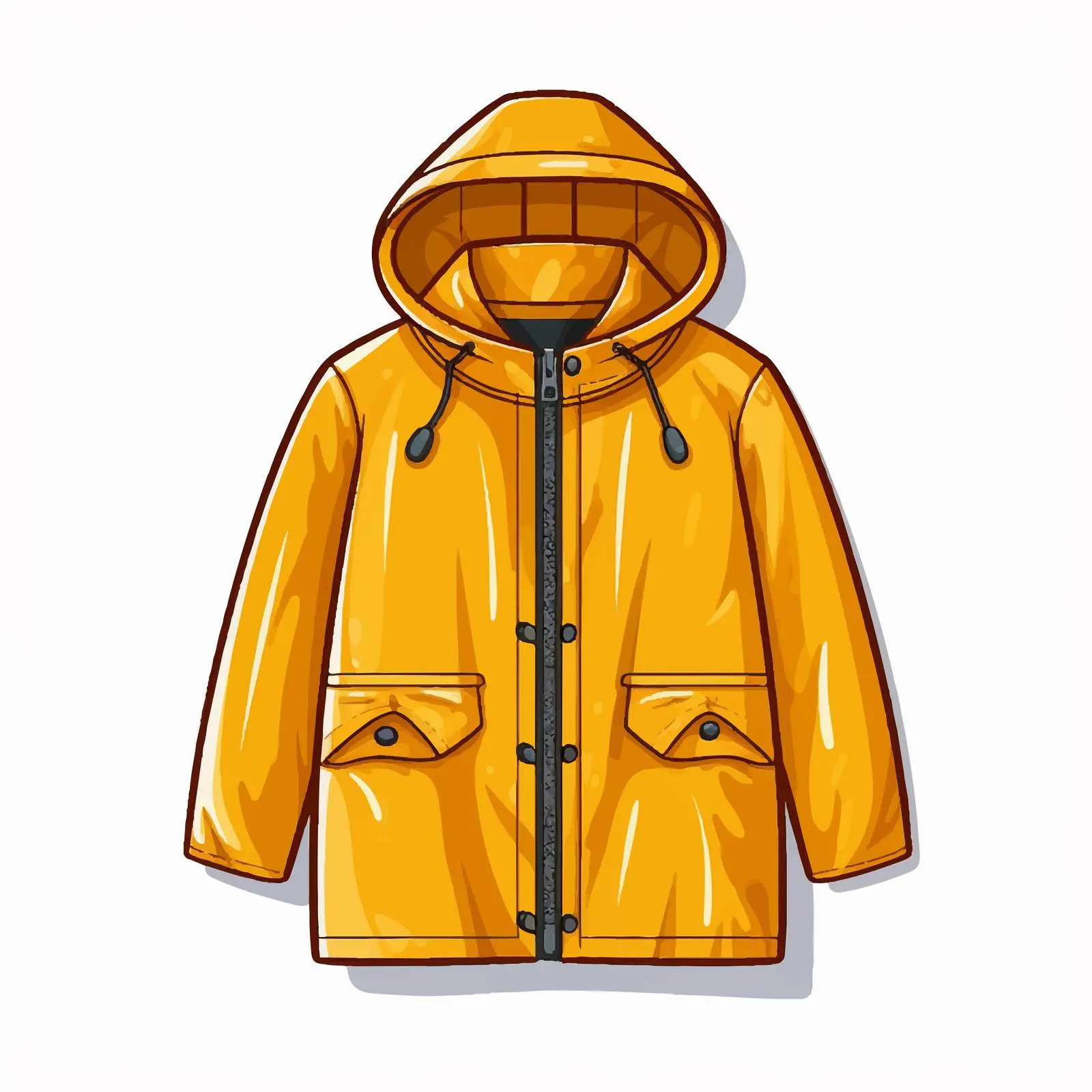 Cartoon Raincoat Vector Illustration — free download from Dotvec