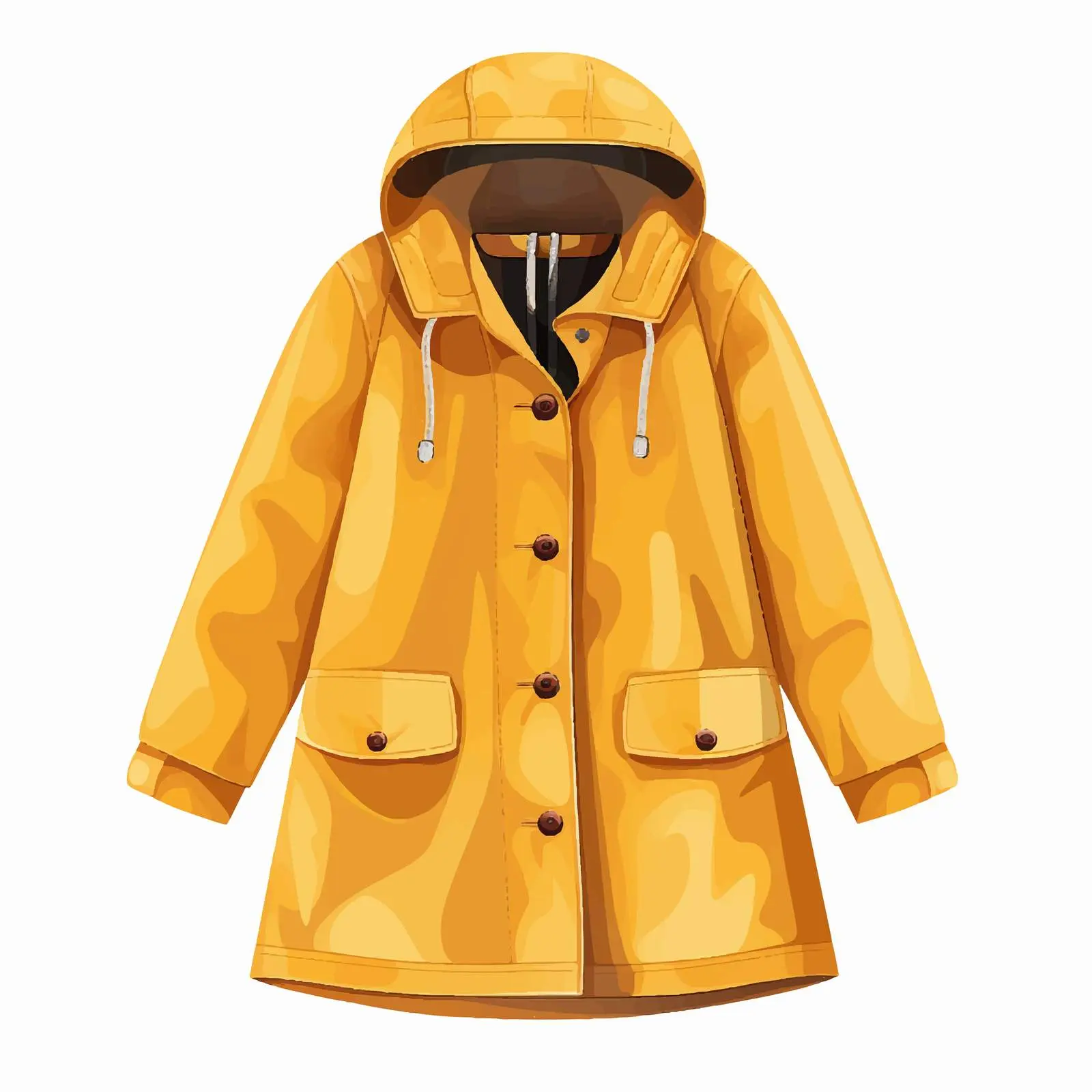 Cartoon Raincoat Vector Illustration — free download from Dotvec
