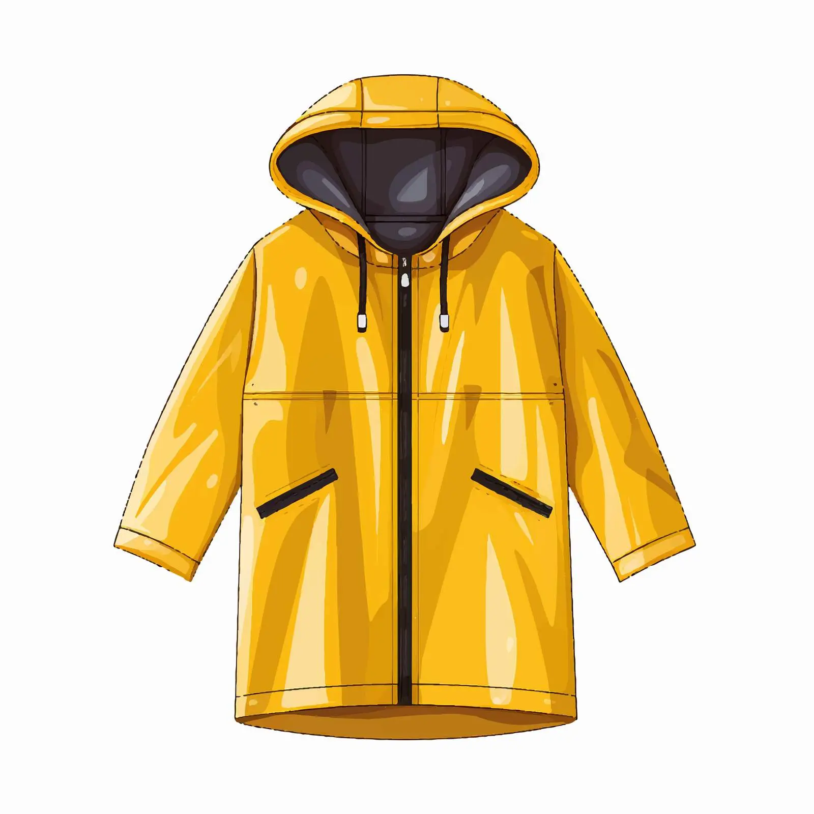 Raincoat Vector Illustration on White Background — free download from Dotvec