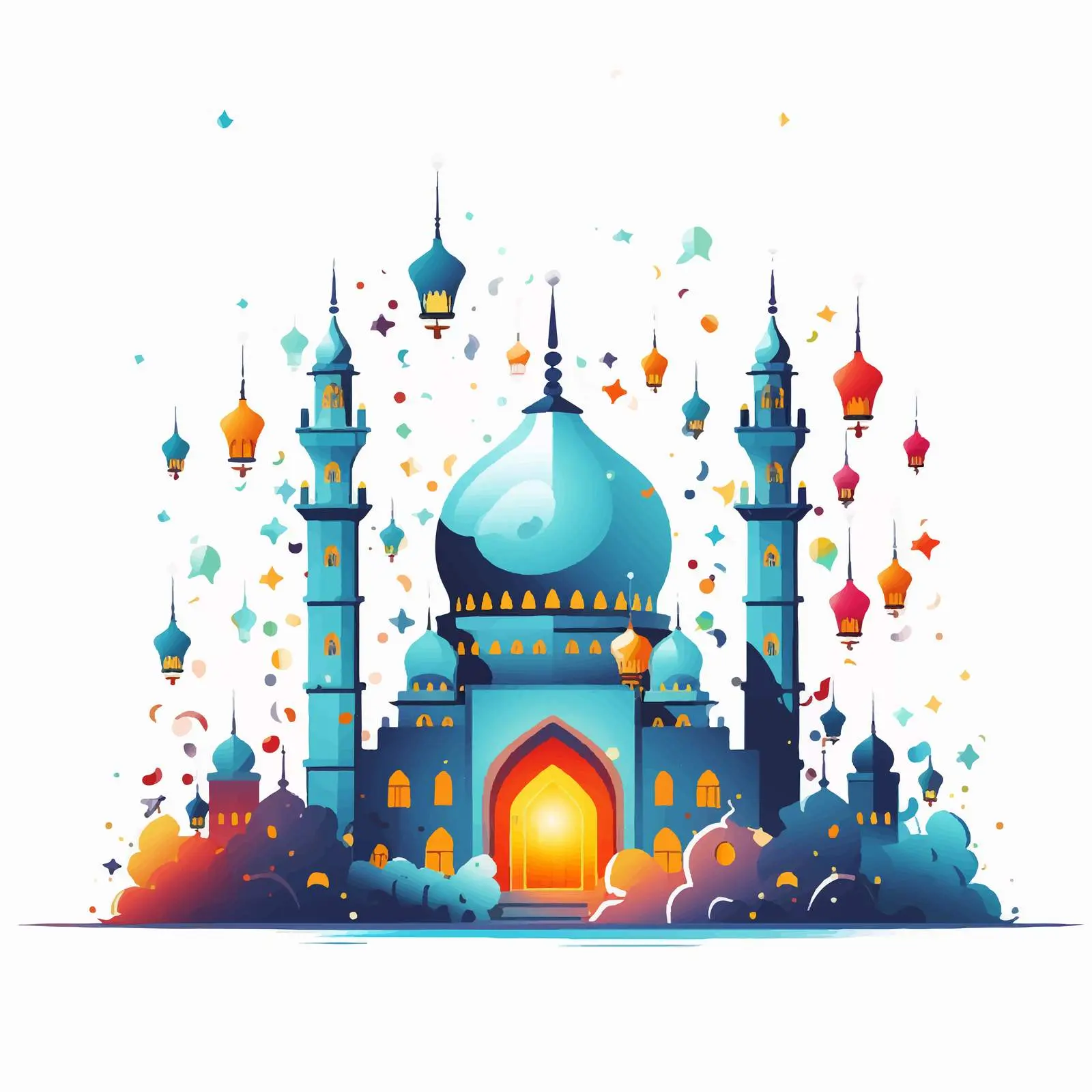 Ramadan Kareem Arabic Calligraphy Poster Design — free download from Dotvec