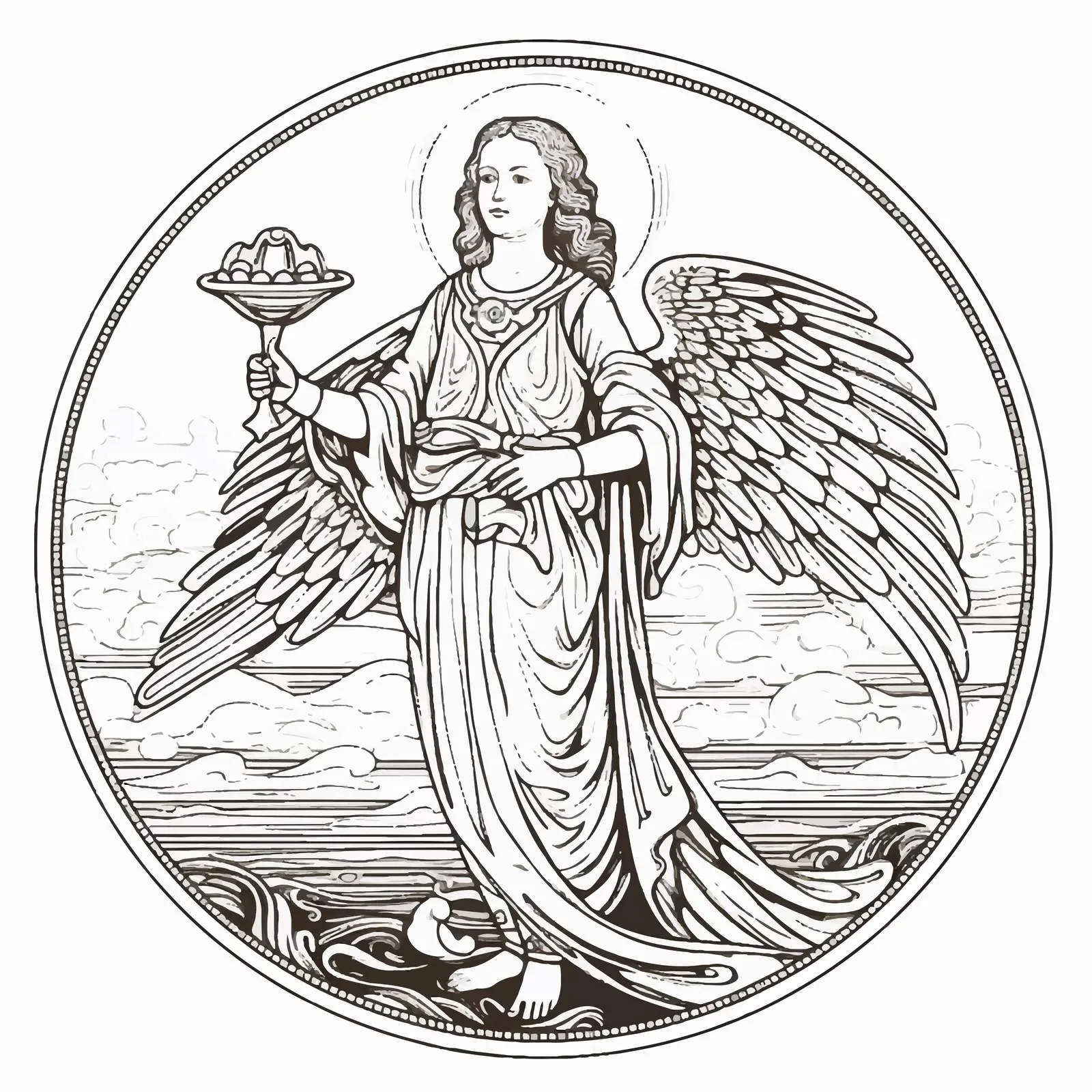 Raphael Archangel Healing of Tobit — free download from Dotvec