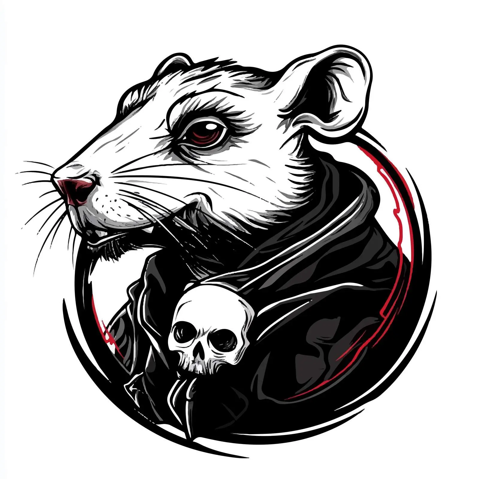 Cartoon Rat Vector Illustration on White Background — free download from Dotvec