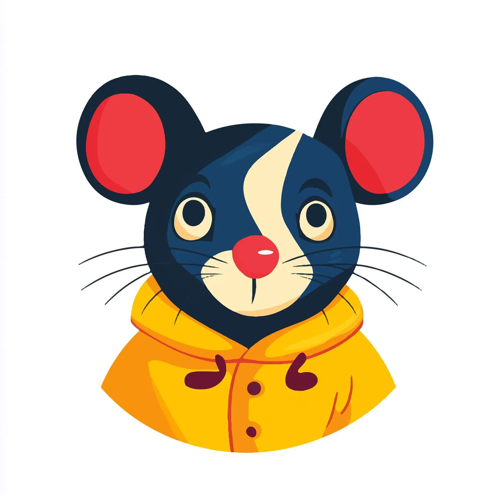 Cute Rat Cartoon Vector Illustration on White Background — free download from Dotvec