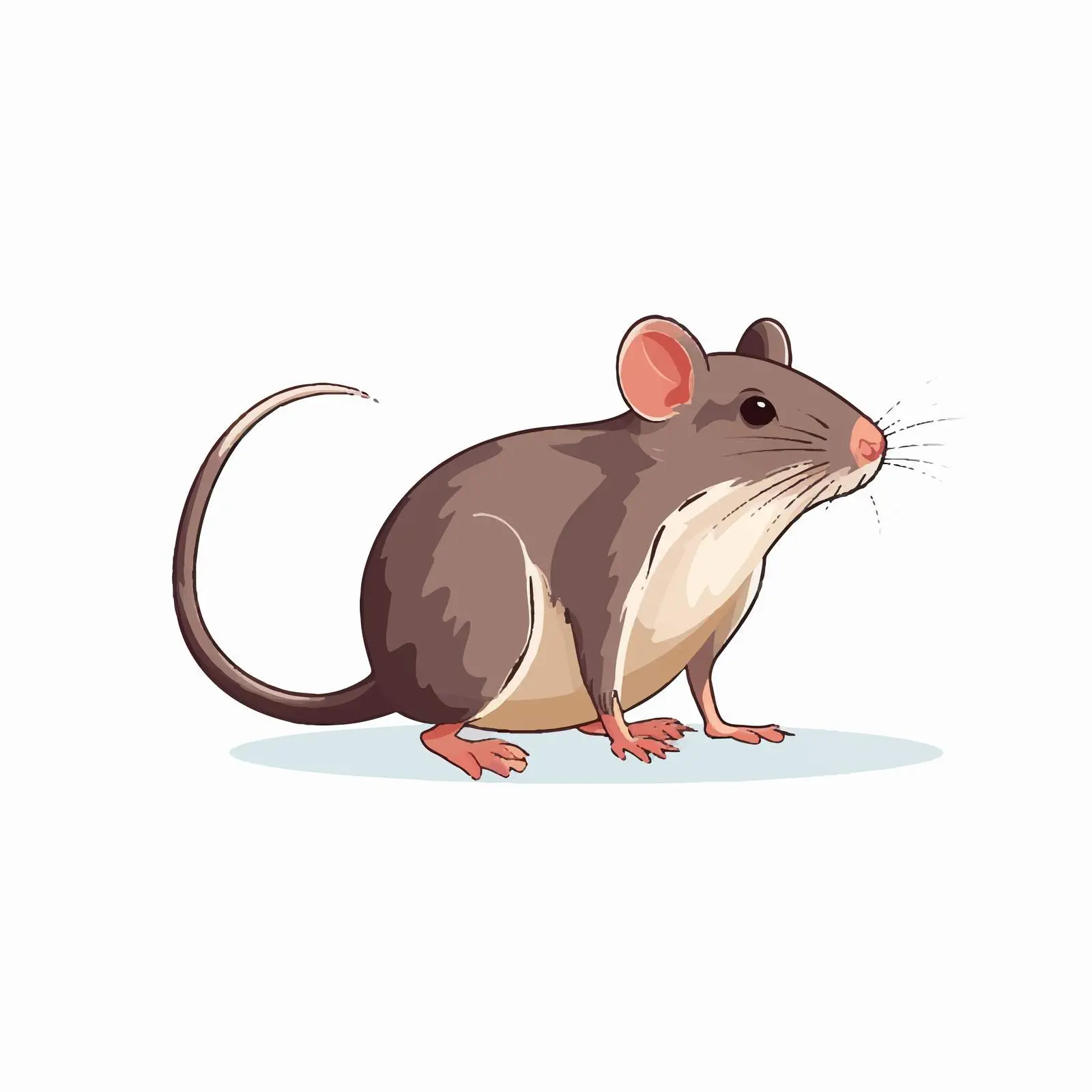 Cartoon Vector Illustration of a Rat — free download from Dotvec