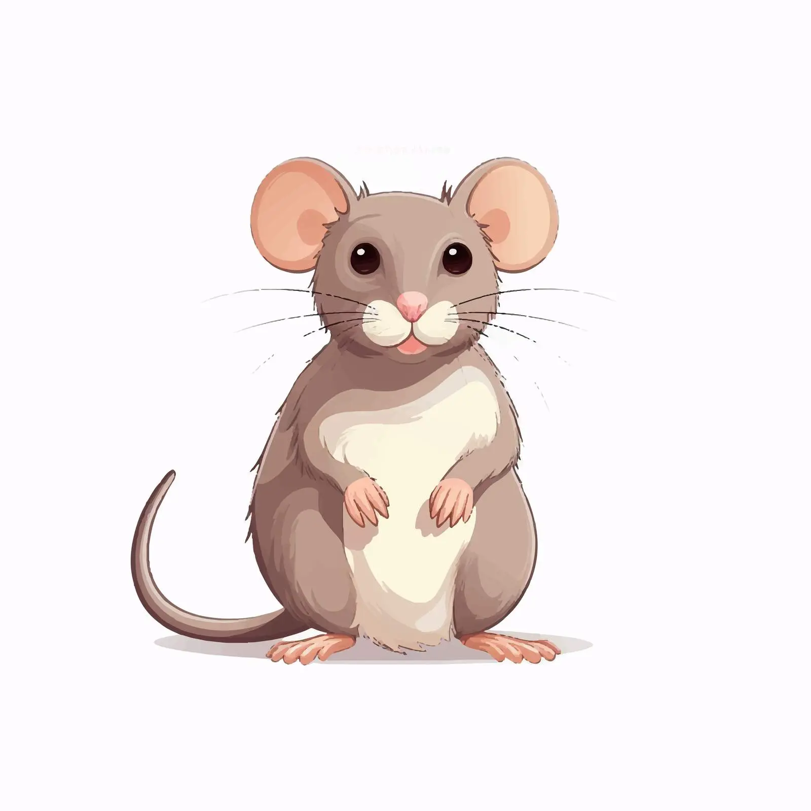 Rat Line Vector Illustration on White Background — free download from Dotvec