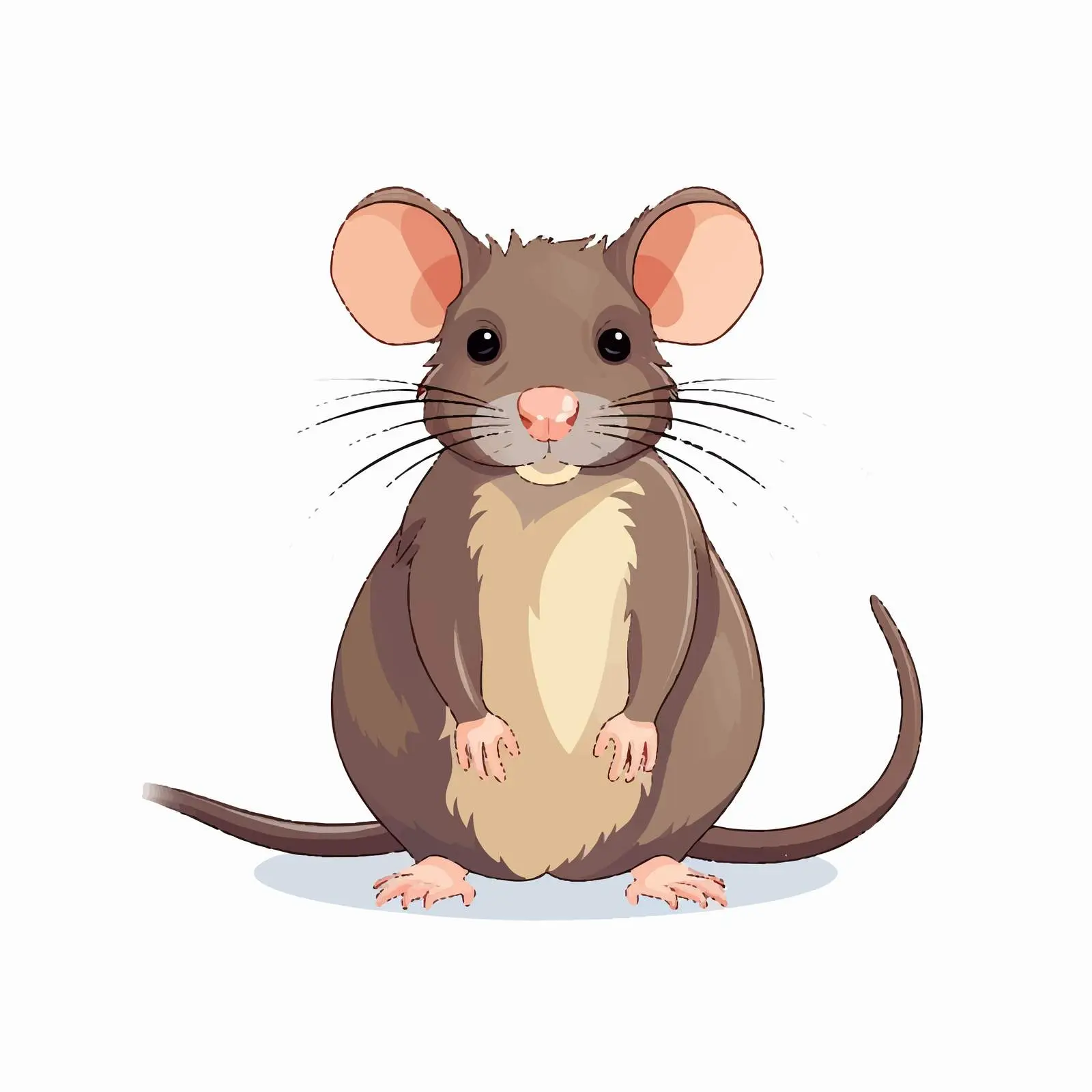 Rat Line Vector Illustration on White Background — free download from Dotvec