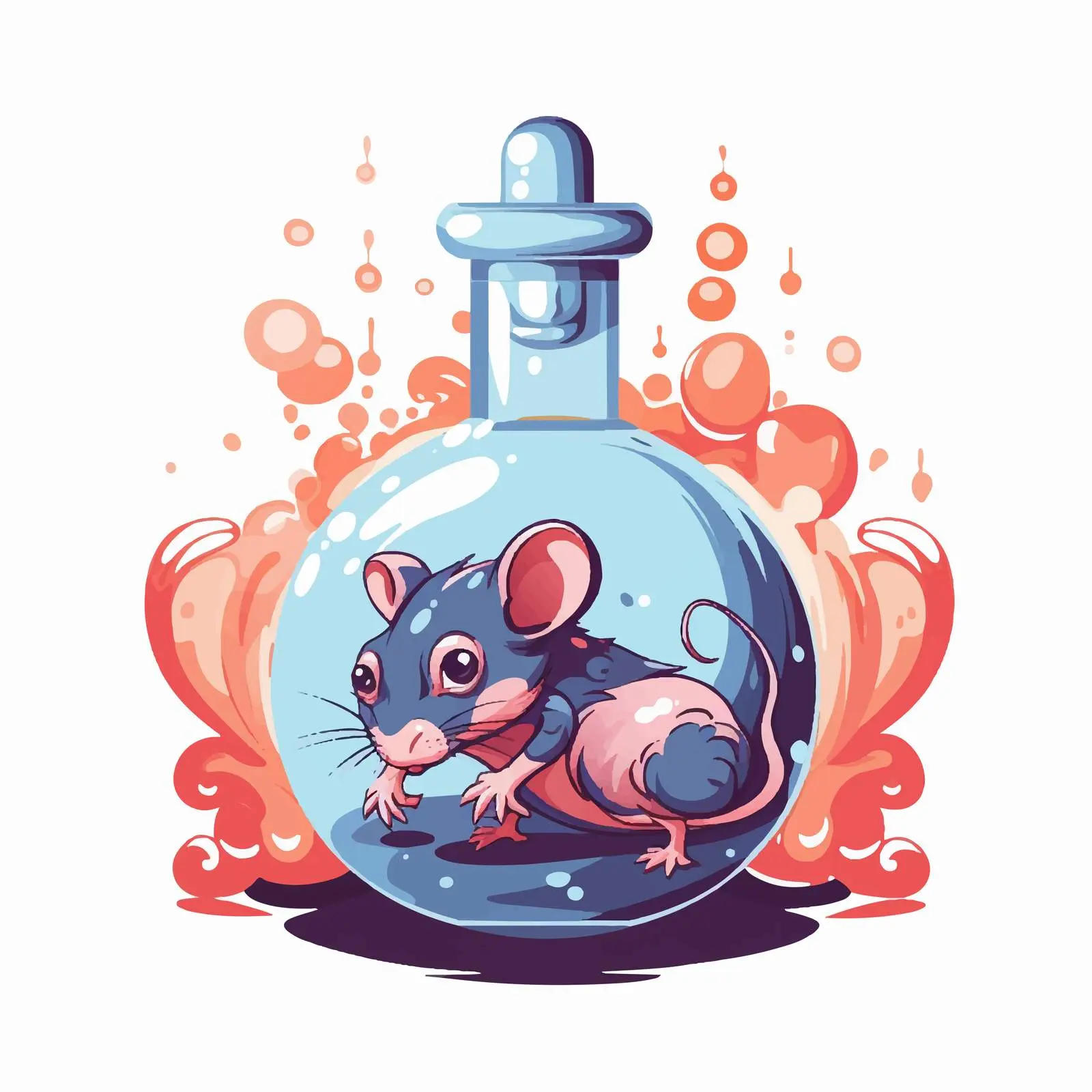 Cartoon Vector Illustration of Rat Poison — free download from Dotvec