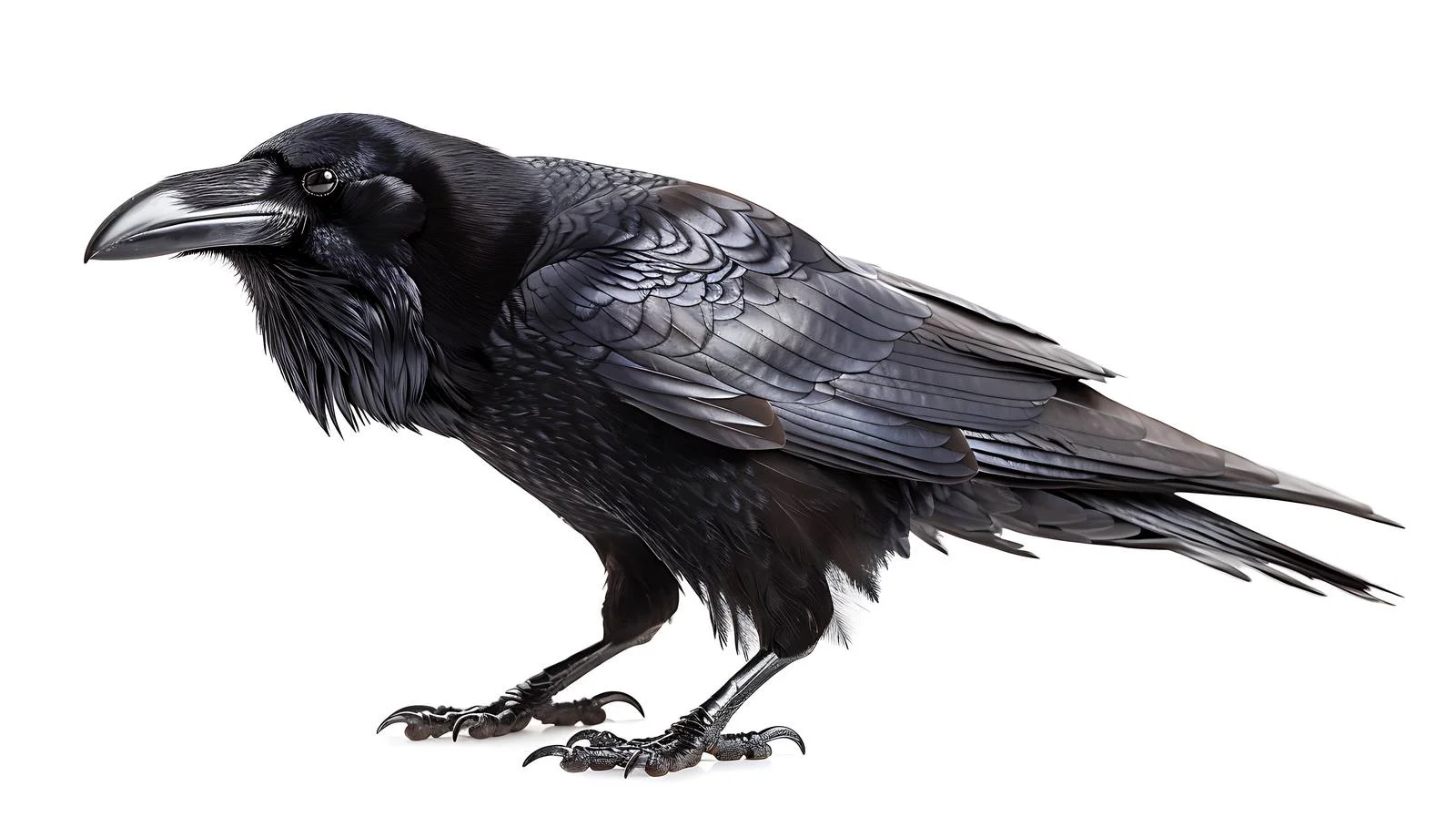 Close-Up of Isolated White Raven — free download from Dotvec