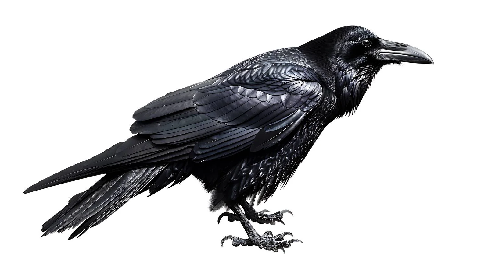 Elegant Raven on White Background — free download from Dotvec