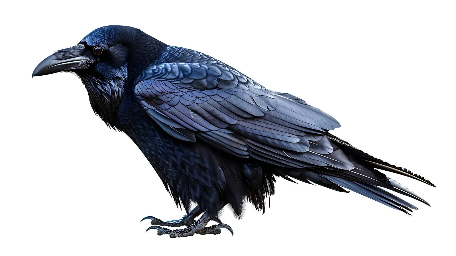 Sleek Raven on White Background — free download from Dotvec