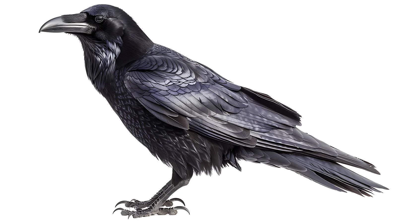 Graceful Raven on White Background — free download from Dotvec