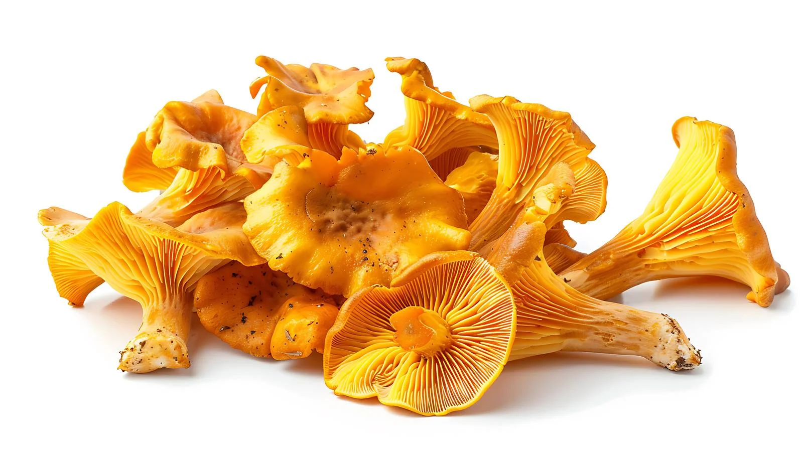 Fresh Chanterelle Mushrooms on Weathered Rock — free download from Dotvec