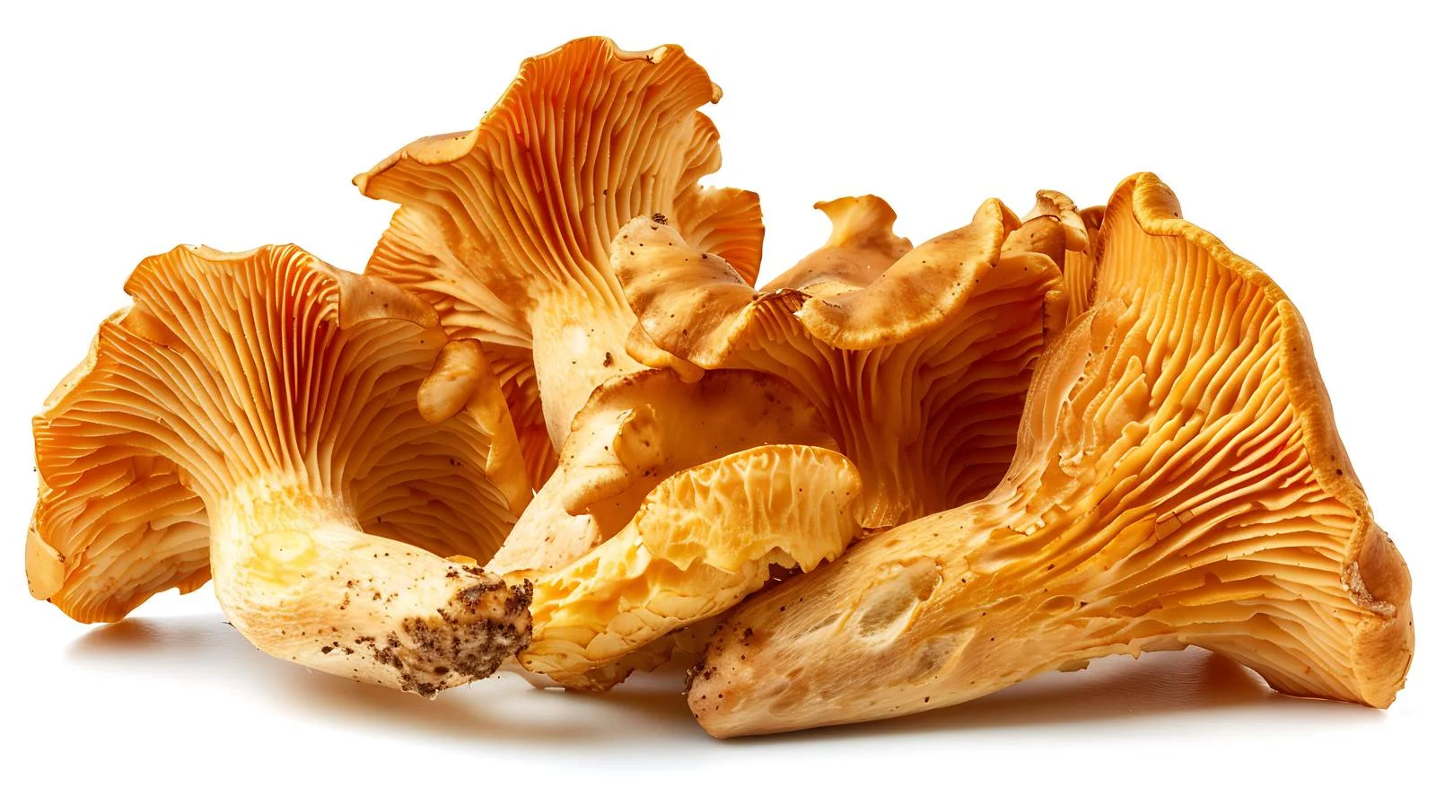 Fresh Chanterelle Mushrooms on Weathered Railing — free download from Dotvec