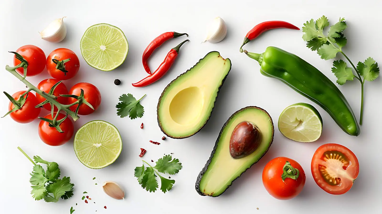 Fresh Avocado and Lime Salad with Chili and Coriander — free download from Dotvec