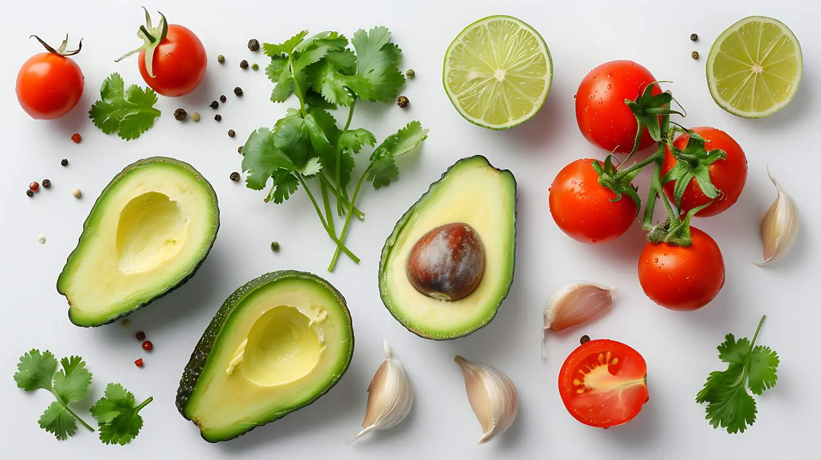Fresh Avocado Salad with Cherry Tomatoes — free download from Dotvec