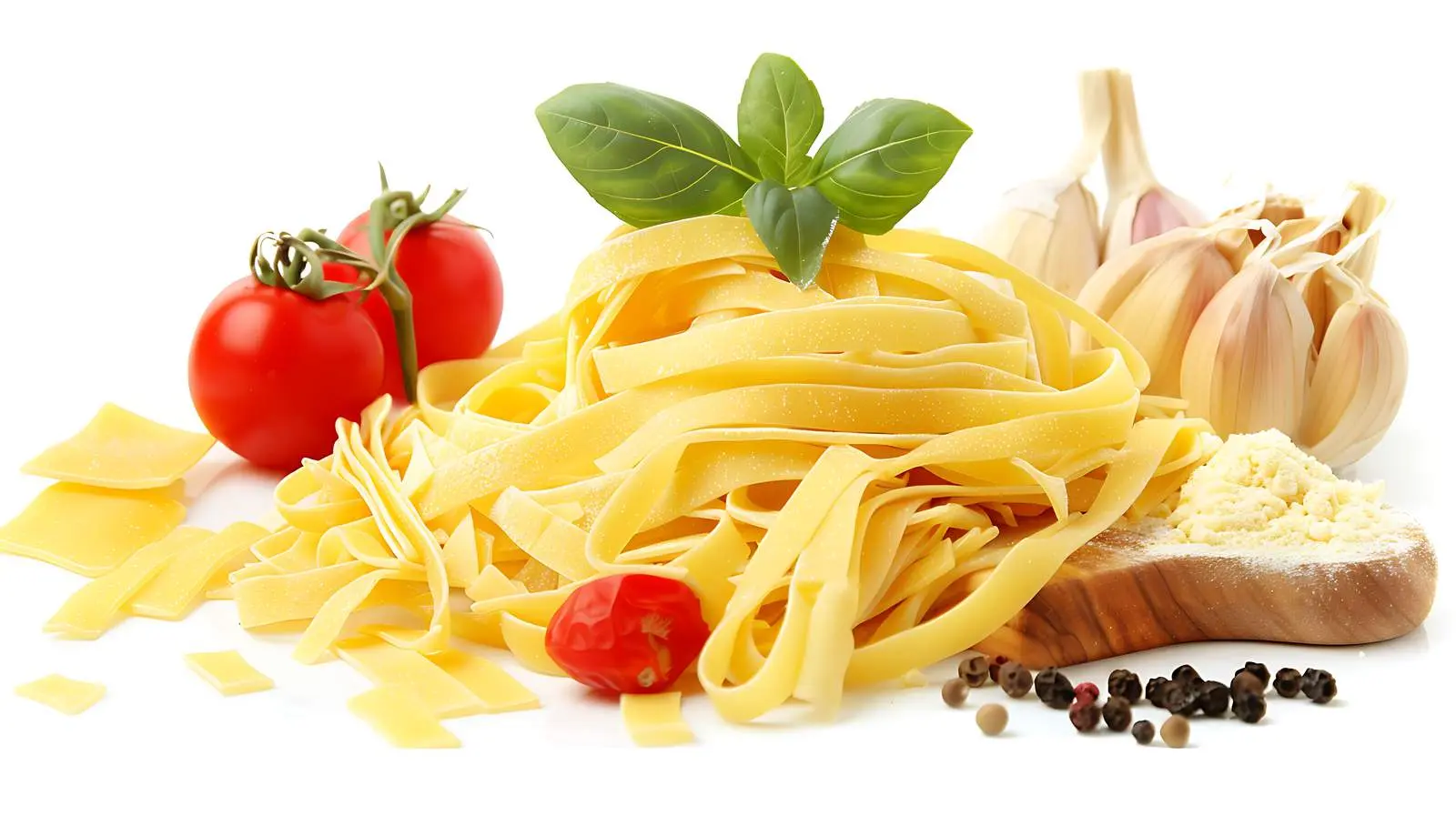 Fresh Homemade Pasta Ingredients on Wooden Table — free download from Dotvec