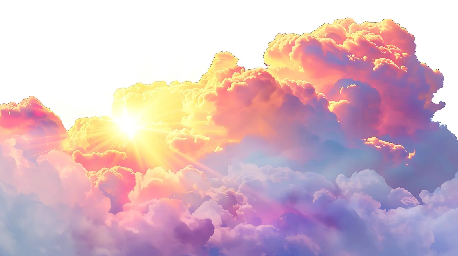 Sunset's Diverse Colorful Sunlight Rays — free download from Dotvec