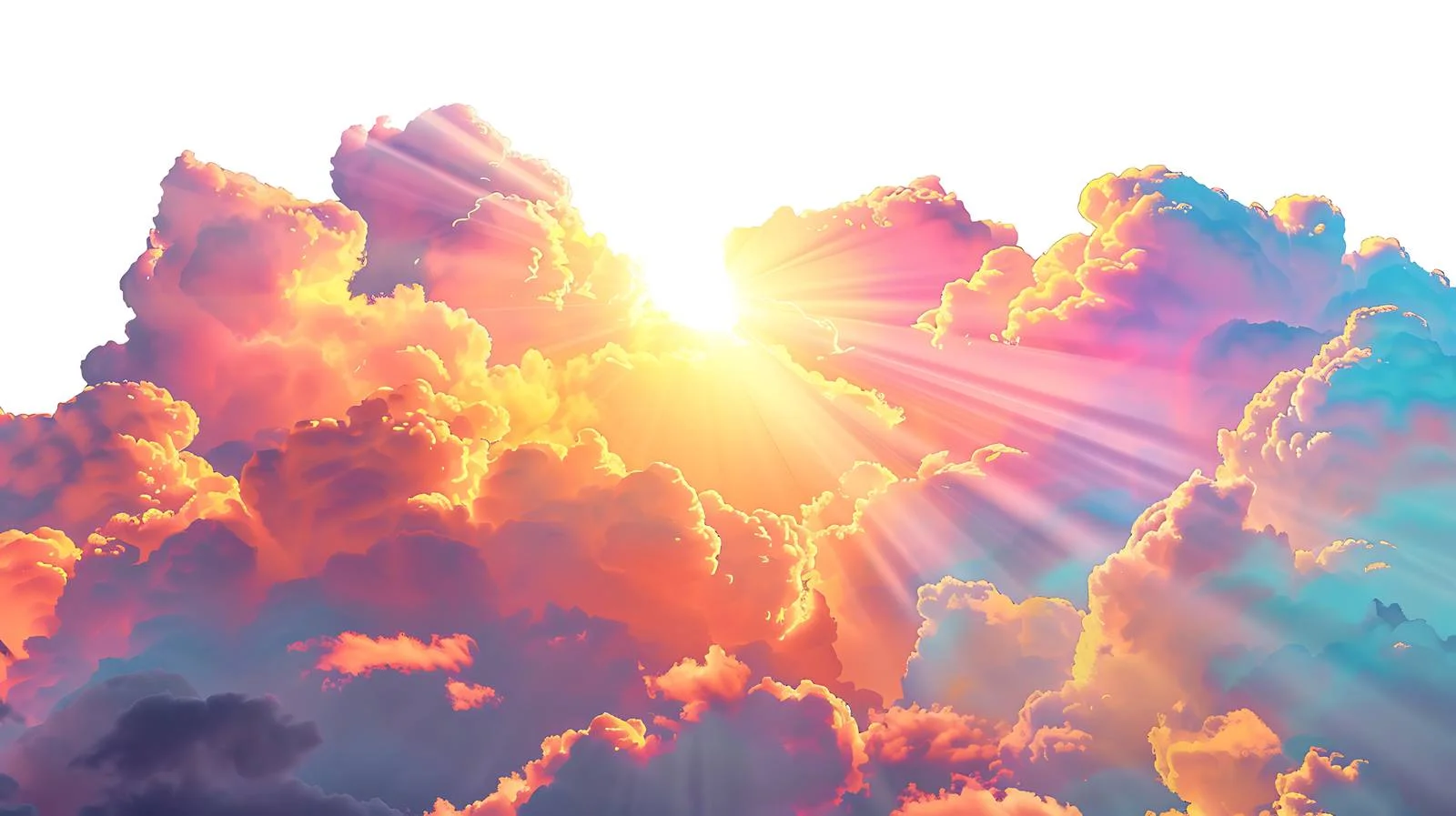 Vibrant Sunset Rays Illuminate Diverse Colors — free download from Dotvec