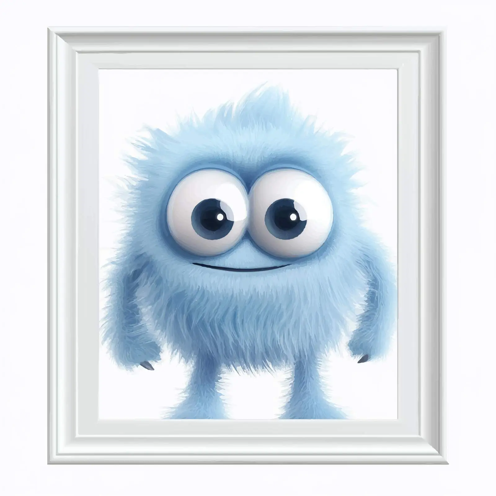 Cute 3D Monster Illustration on White Background — free download from Dotvec