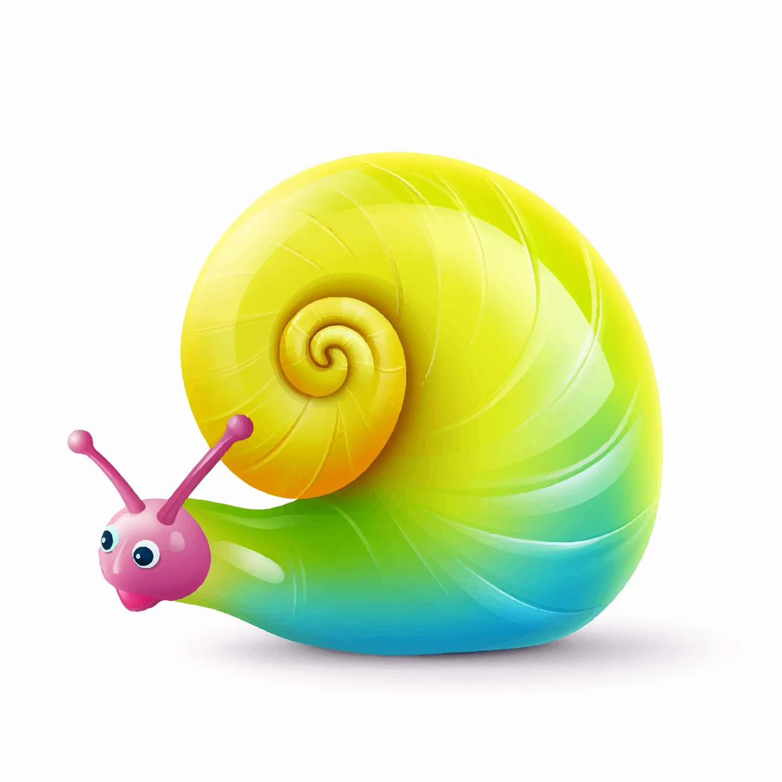 Funny Snail Balloon Toy Design Vector — free download from Dotvec