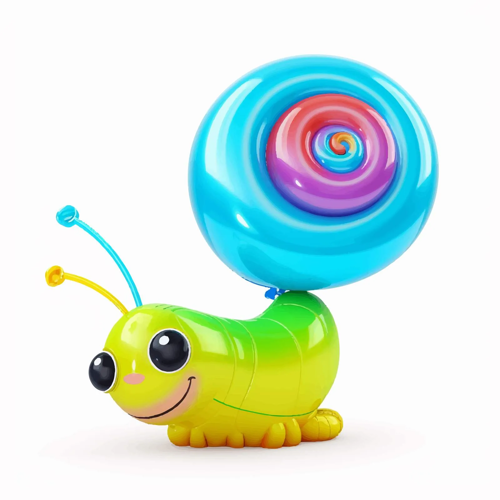Funny Snail Balloon Toy Illustration — free download from Dotvec