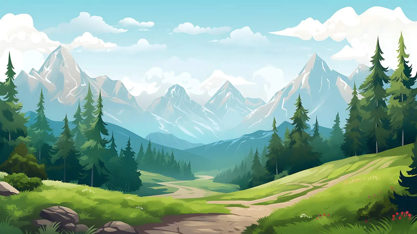 Voyage Landscape Background — free download from Dotvec