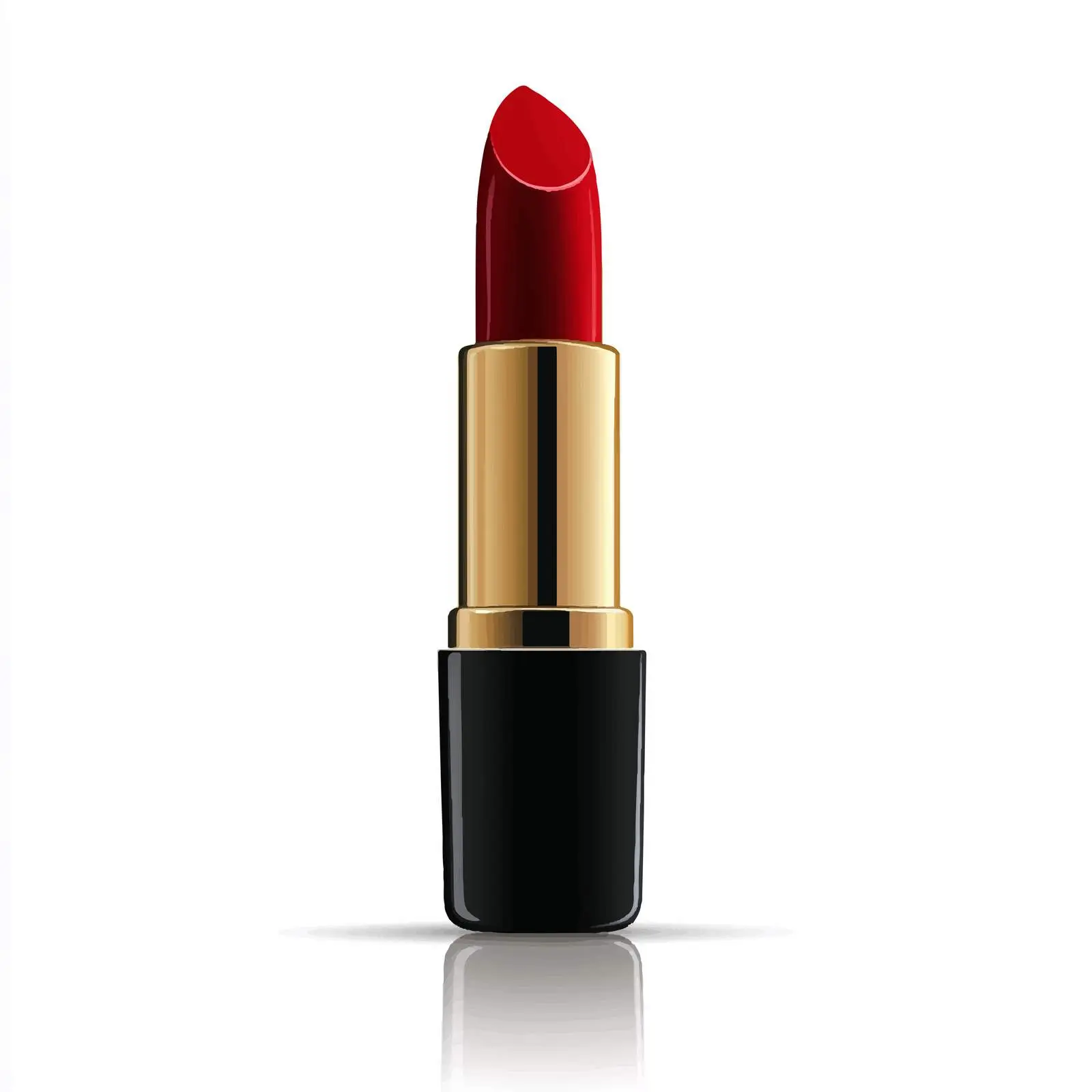 Realistic Lipstick with Reflection on White Background — free download from Dotvec