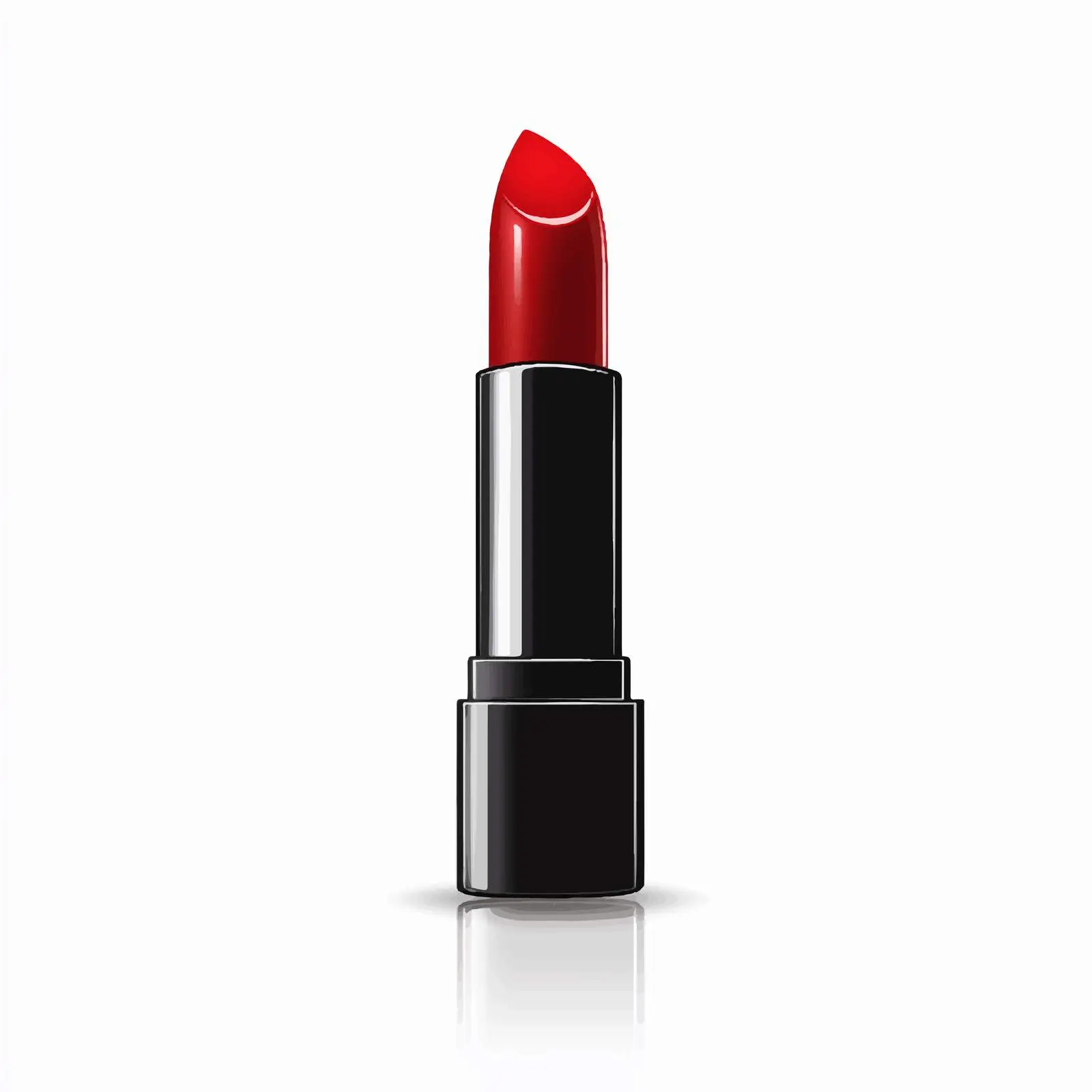 Realistic Lipstick with Reflection on White Background — free download from Dotvec
