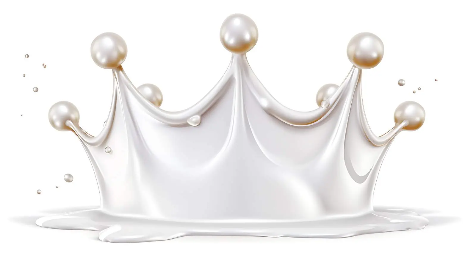 Splashing Milk Fluid Crown — free download from Dotvec