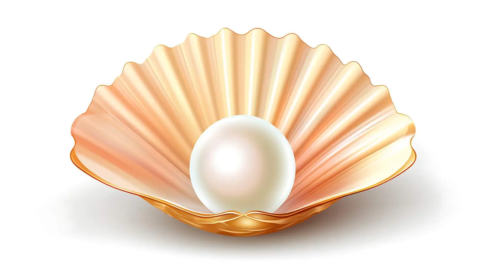 Realistic Pearl Shell Close-Up — free download from Dotvec