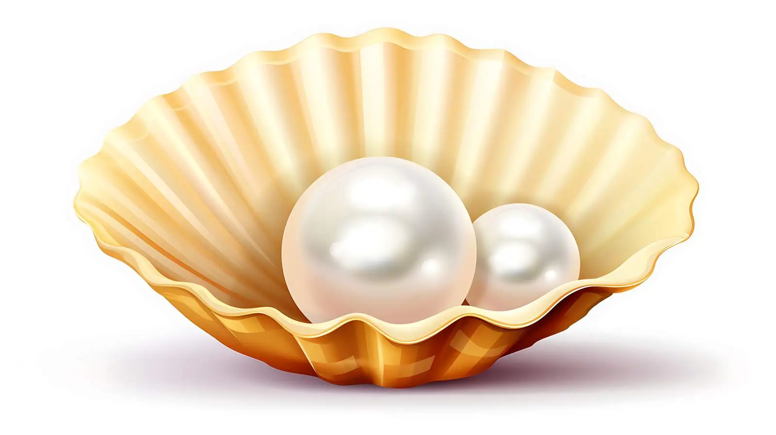 Realistic Pearl Shell Closeup View — free download from Dotvec