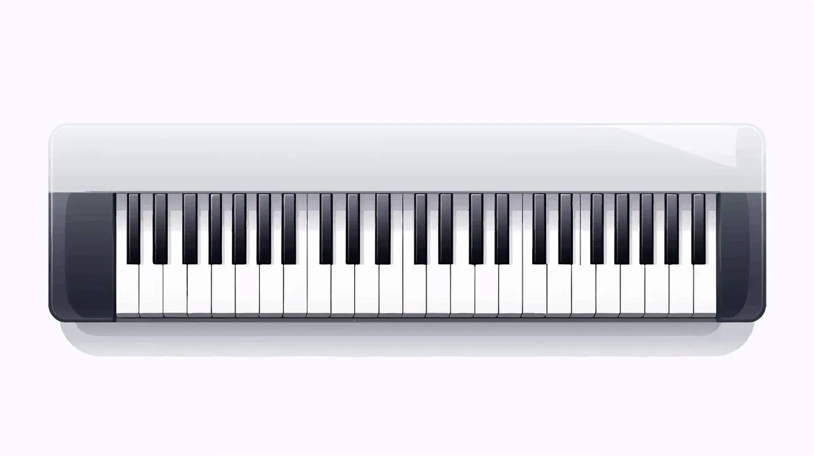 Realistic Flat Vector Piano Keys Illustration — free download from Dotvec