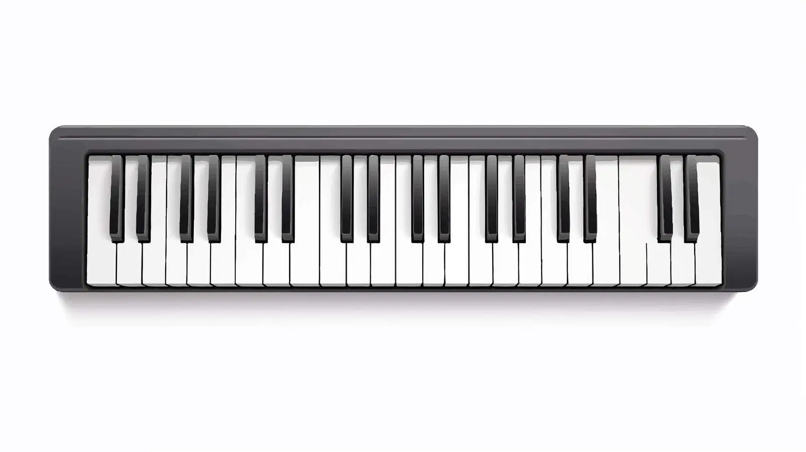 Realistic Flat Vector Piano Keys Illustration — free download from Dotvec