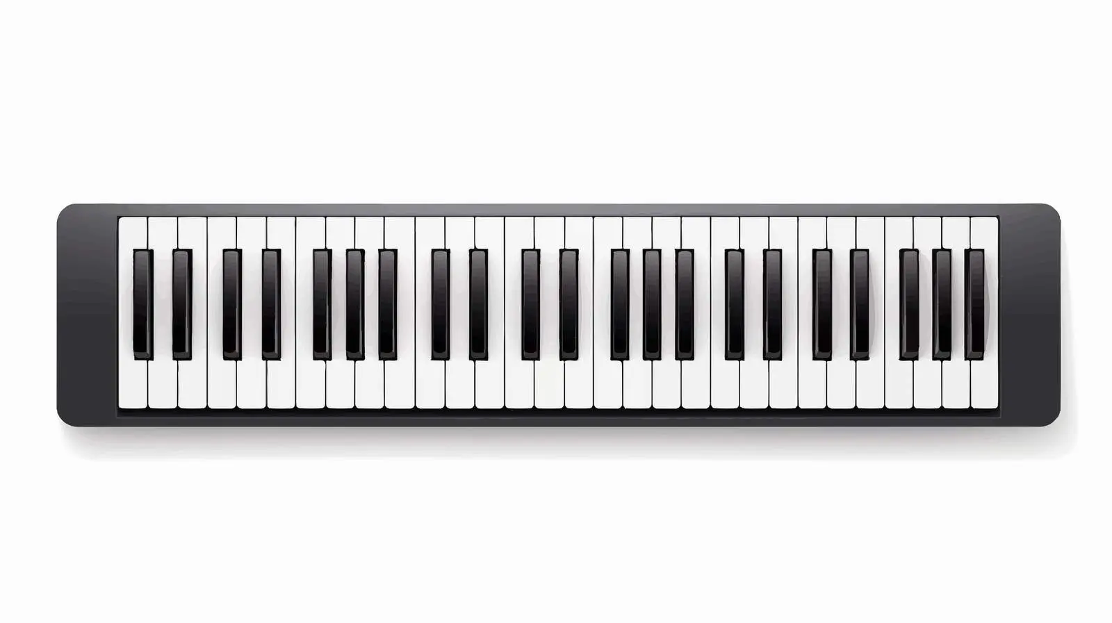 Realistic Flat Vector Piano Keys Illustration — free download from Dotvec