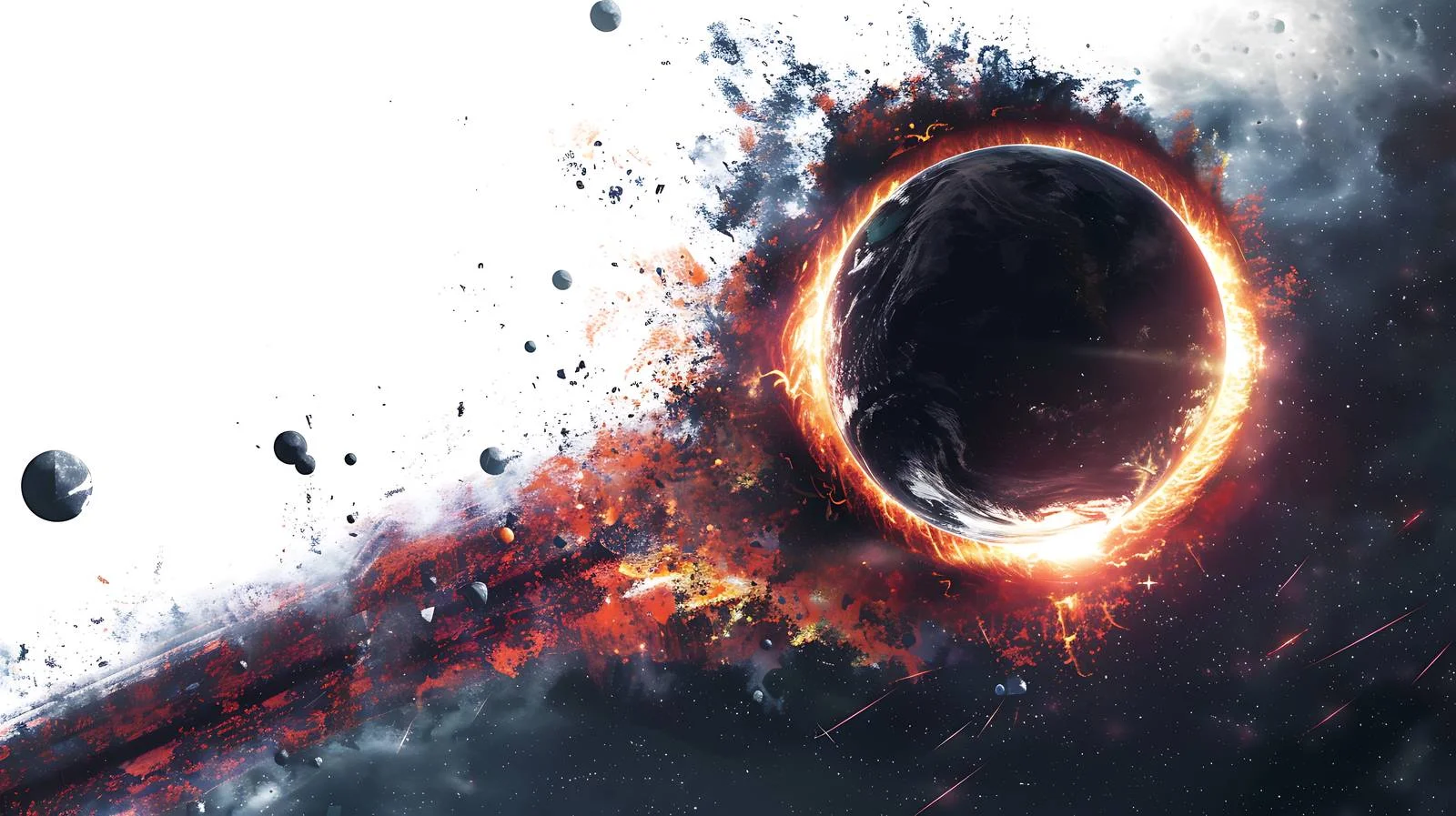 Sci-Fi Art: Massive Black Hole — free download from Dotvec
