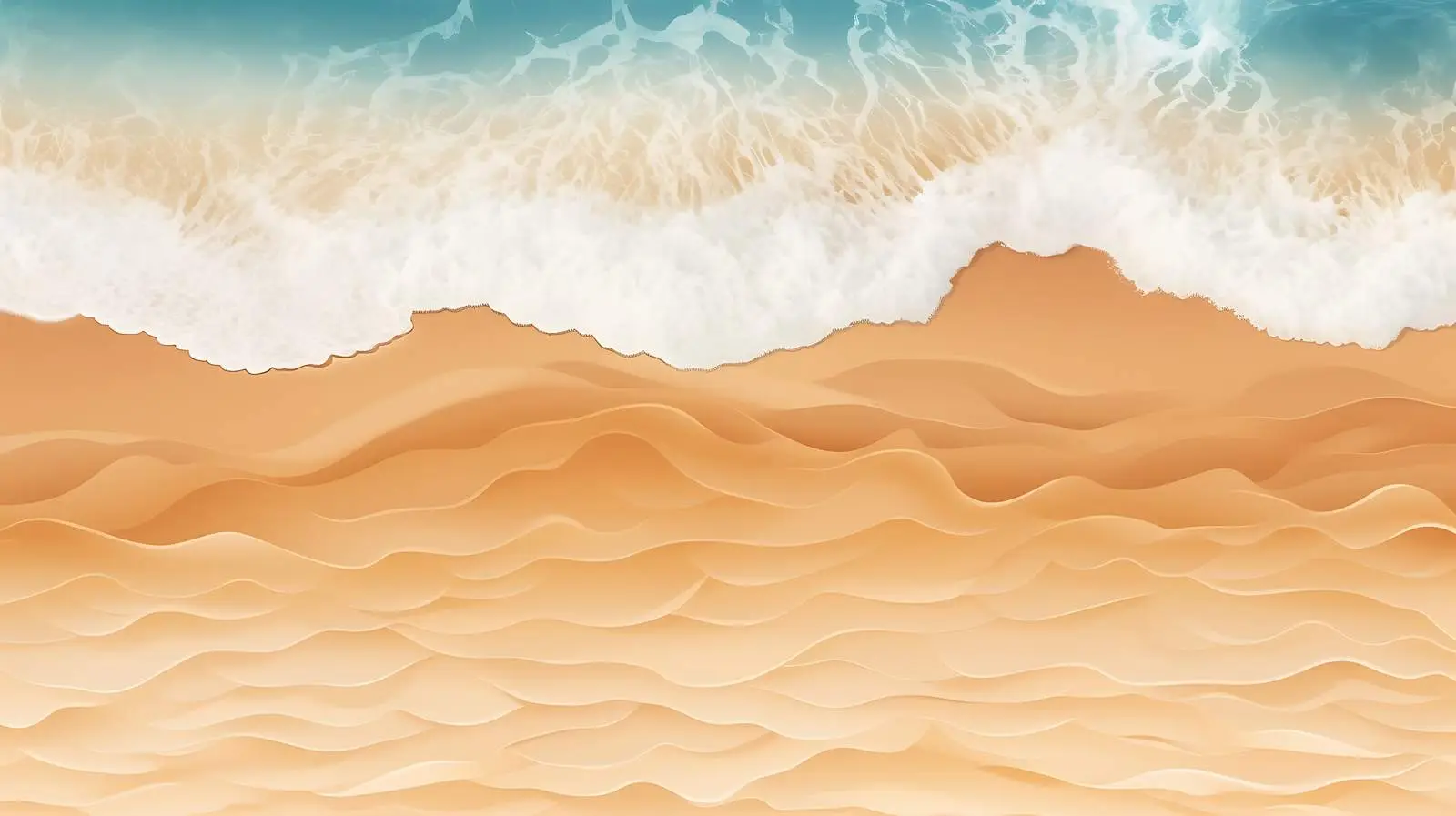 Tranquil Ocean Shore Top View — free download from Dotvec