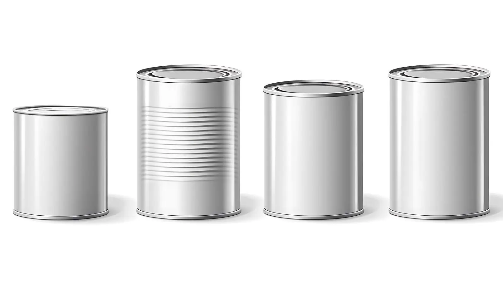 Realistic Tin Cans 3D Mockup — free download from Dotvec