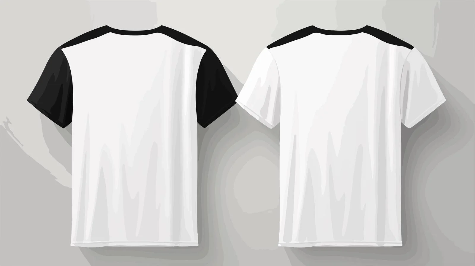 Essential White & Black Unisex Tee — free download from Dotvec
