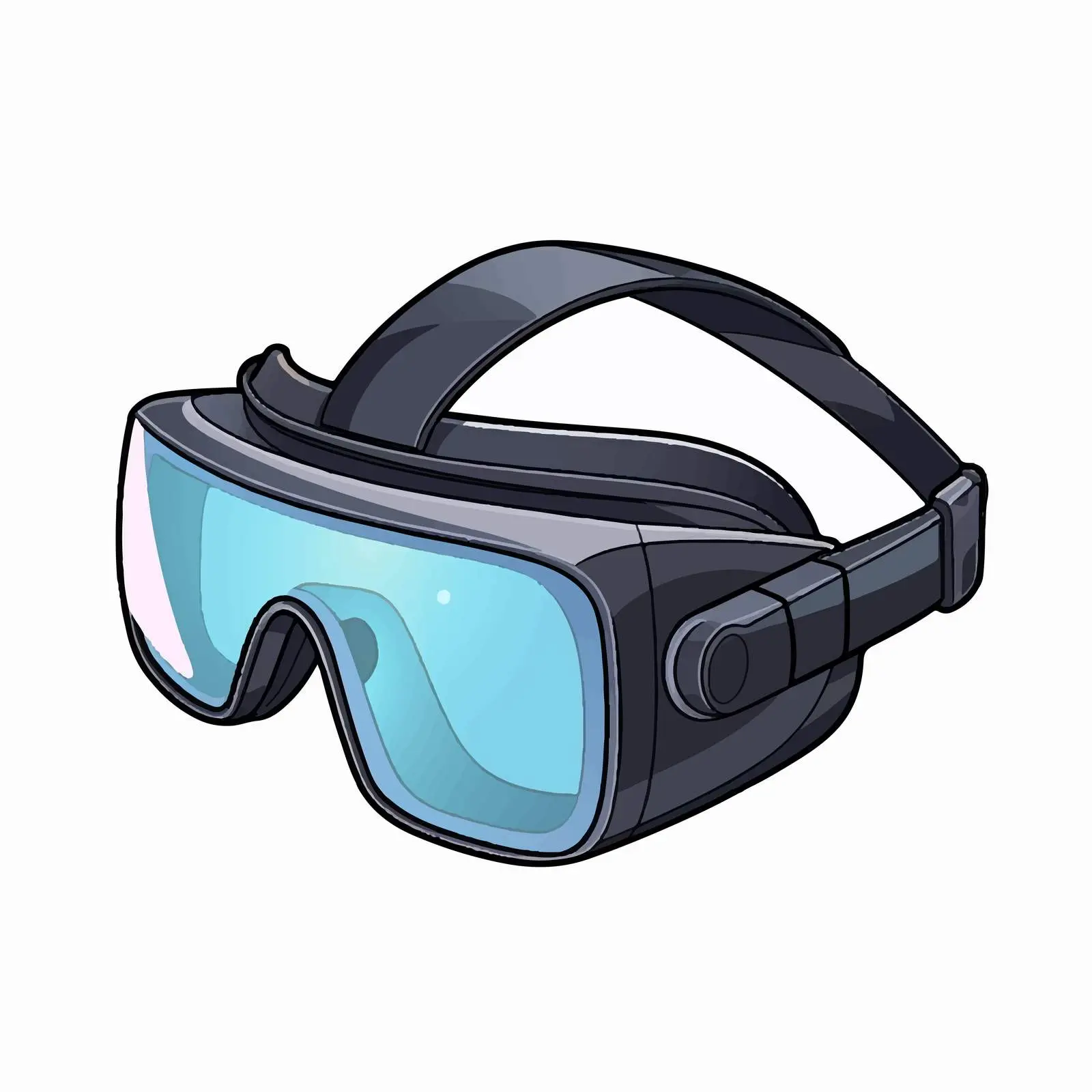 Cartoon VR Glasses Vector Illustration — free download from Dotvec