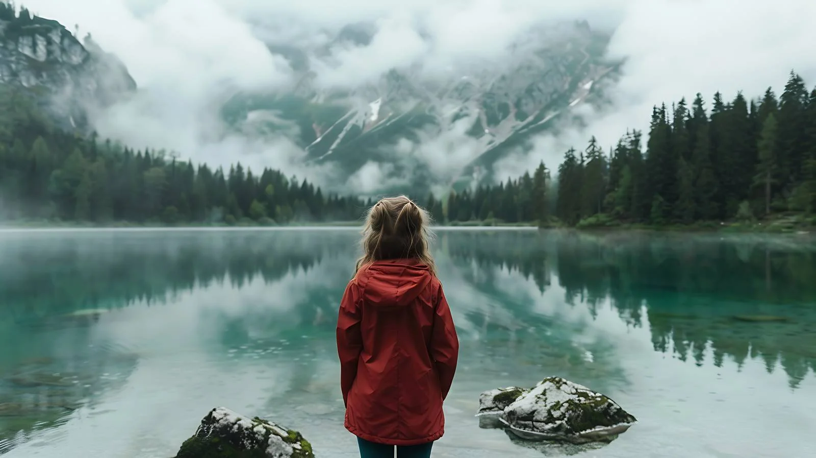 Adolescent at Mountain Overlook — free download from Dotvec