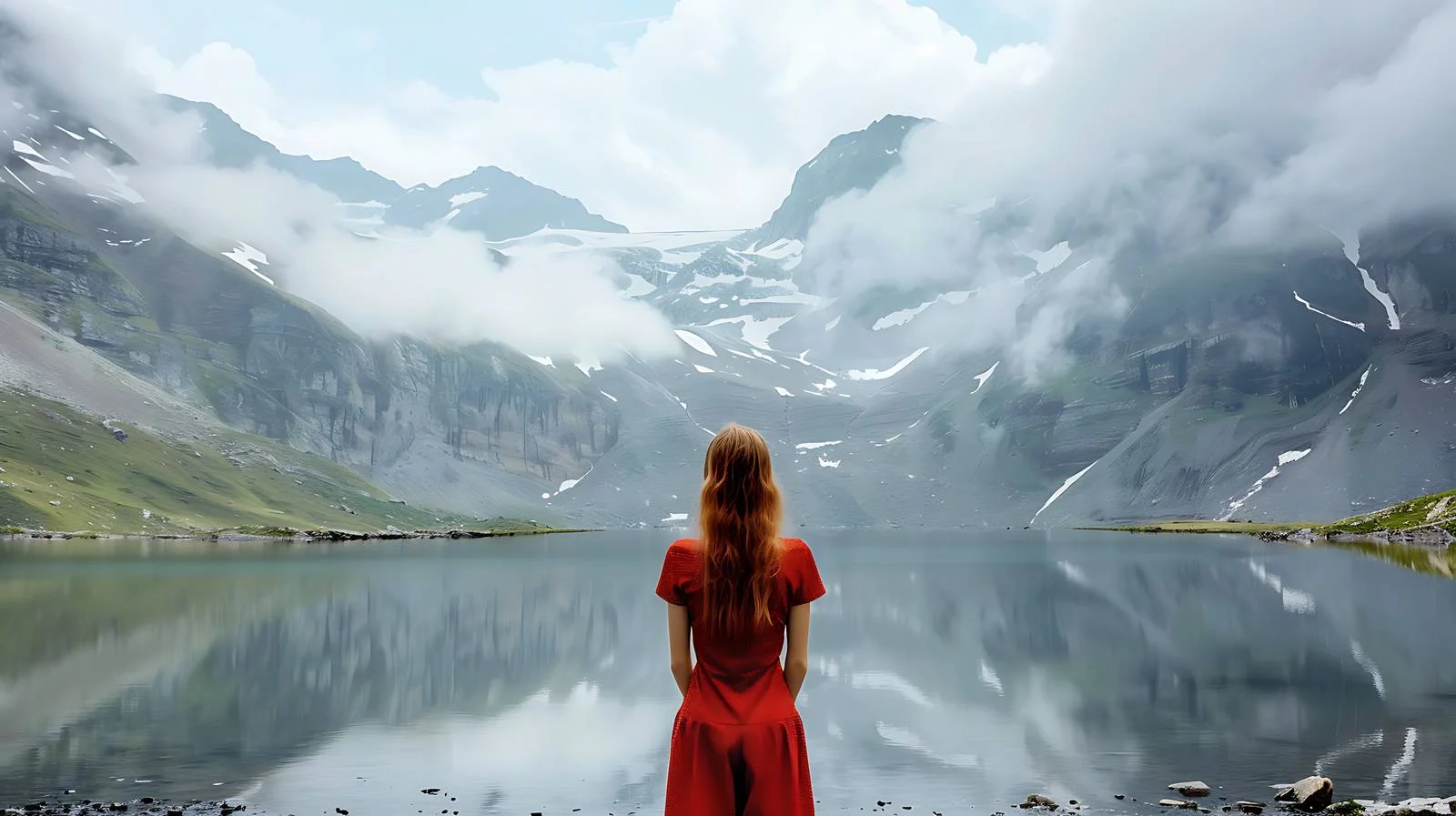 Youth admiring mountain view – free admiring image from Dotvec