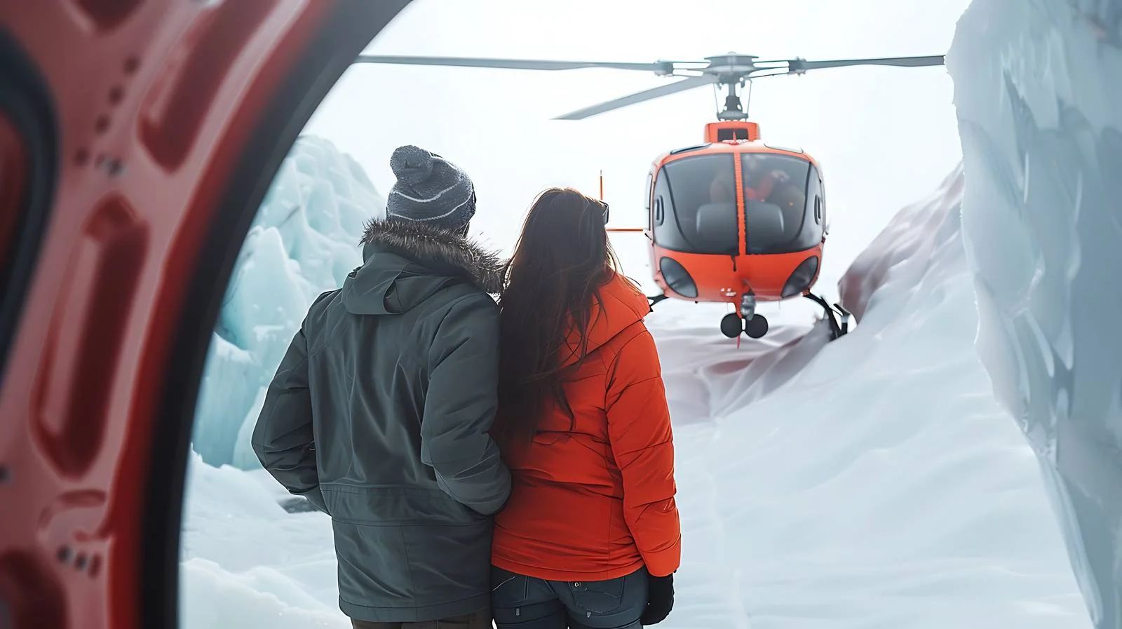 Exploring luxury ice cave retreat together — free download from Dotvec